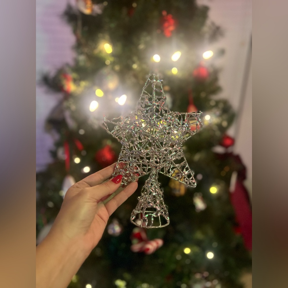 Silver Star Tree Topper